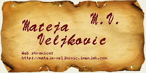 Mateja Veljković vizit kartica